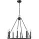 Florence 8 Light 28 inch Matte Black Chandelier Ceiling Light